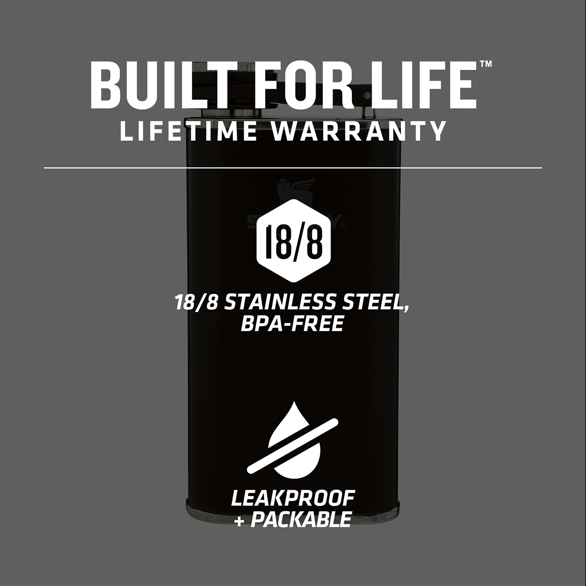 Stanley® 8oz Classic Easy Fill Wide Mouth Flask 156