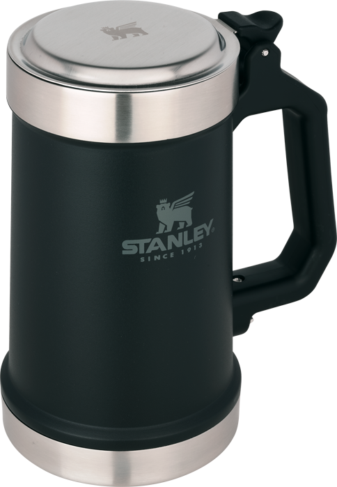 Stanley White Big Grip Dishwasher Safe Stainless Beer Stein 24oz