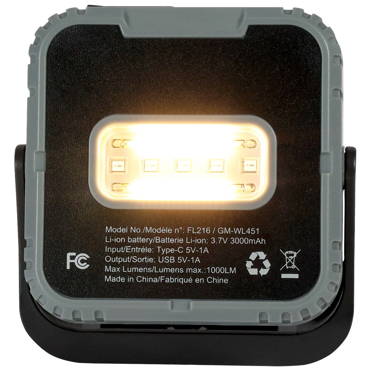 Rechargeable 10W COB/LED Trio Ready Worklight 107