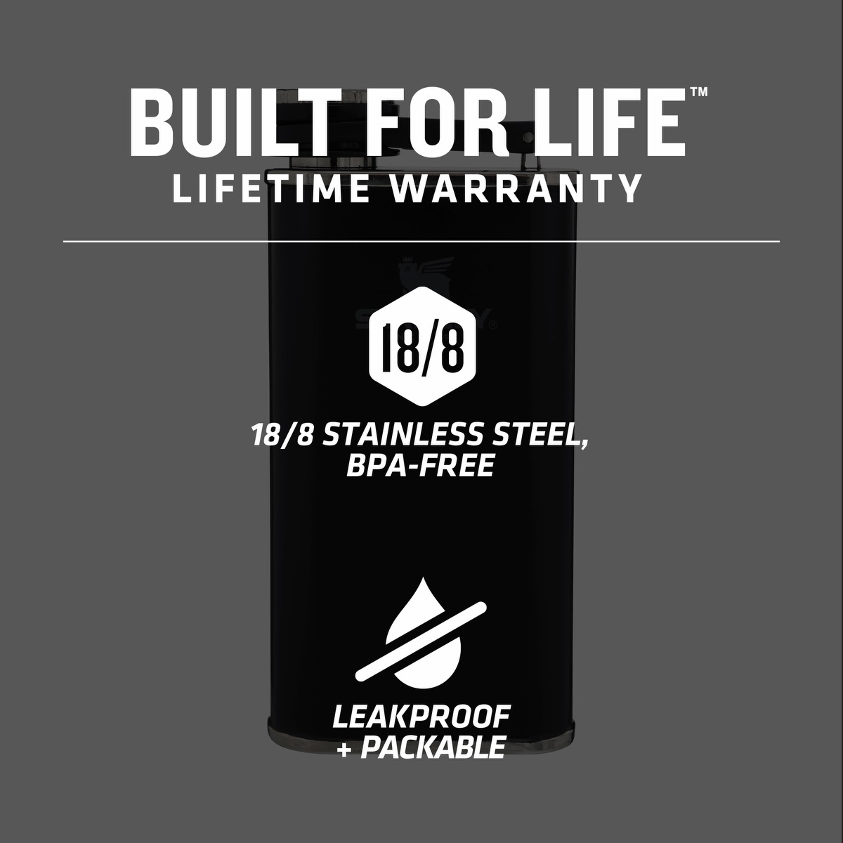 Stanley® 8oz Classic Easy Fill Wide Mouth Flask 160