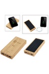 Bamboo 10,000mAh Solar/Wireless Powerbank