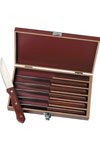 Manchurian Ash 6-Piece Steak Knife Slim Case Set