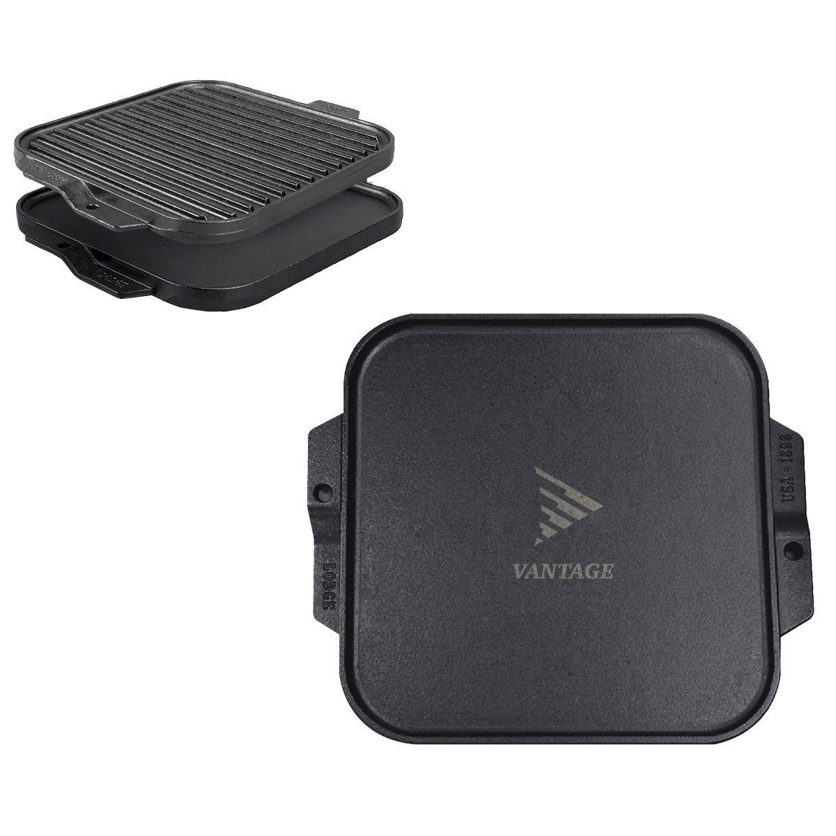 Lodge® 10.5" Cast Iron Reversible Grill / Griddle 41